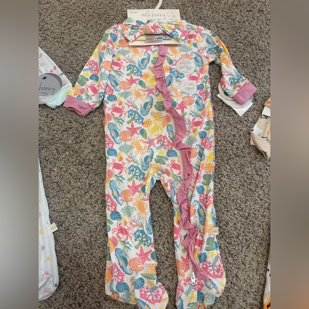 Milkberry Baby Outfit with Sea Life Design